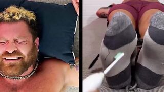 Hairy Riley was bound and endured the tickling torment by the master