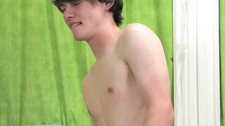 Cute teen Levon Meeks moans during sex after intense kissing