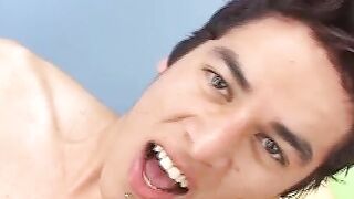 Solo latino twink Janiro with a big dick loves to masturbate