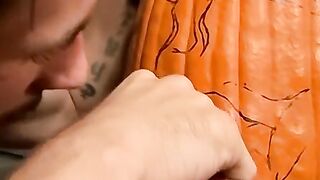 Billy and Chain carves holes on pumpkin and fucks