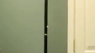 Horny gay guy dick spanks fat ass before wanking up to cum
