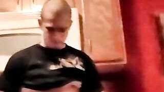 Young amateur facializes his buddy who is masturbating