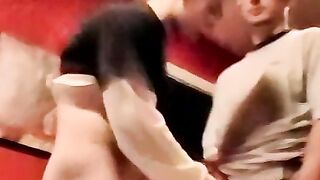Young amateur facializes his buddy who is masturbating