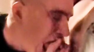 Young amateur facializes his buddy who is masturbating