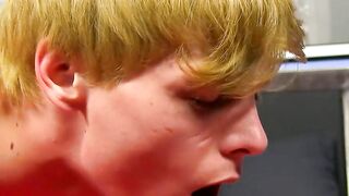 Twinks enjoy sensual foreplay before one ends up fucked raw