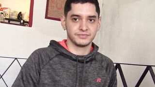 Shy Latino jock drilled hard doggystyle for huge cumshot