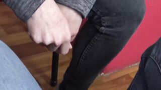 Shy Latino jock drilled hard doggystyle for huge cumshot