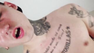 Tatooed str8 Latino jock fucked bareback after sucking cock