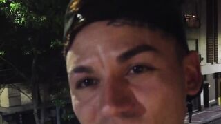 Tatooed str8 Latino jock fucked bareback after sucking cock