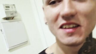 Tatooed str8 Latino jock fucked bareback after sucking cock