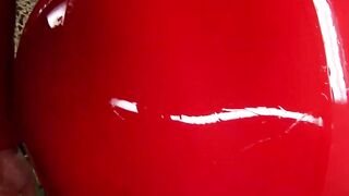 Latex lezdom torments gaping ass babes