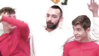 StepsonXXX.com - Andrew Powers & Johnny B & Levi Rhodes - Tempting twink Levi Rhodes