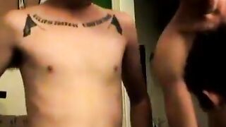 Amateur straight dudes threesome pounding hairy pussy babe