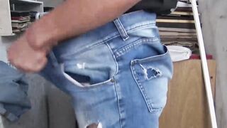 LatinoJuice.com - Cain - Long haired employee Cain bred hard after jerking his long d