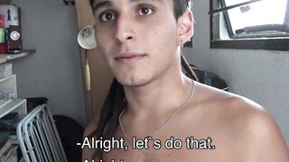 LatinoJuice.com - Cain - Long haired employee Cain bred hard after jerking his long d