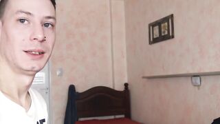 LatinoJuice.com - Benja & Gordon - College dude Benja squeezed my balls and cock so I