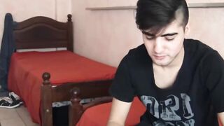 LatinoJuice.com - Benja & Gordon - College dude Benja squeezed my balls and cock so I