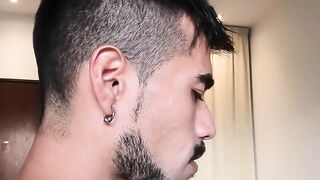 LatinoJuice.com - Eman Black & Dan Lopez - Kinky Dan Lopez pulls out Eman Blacks huge