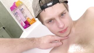 Slim boy Corey Law gets handjob and ass fingering