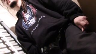 Straight bad boy with dreads Mickey Waters jerks off solo