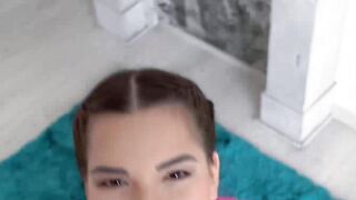 Dick thirsty girl Moona Snake seduces hung Raul Costa into POV fucking