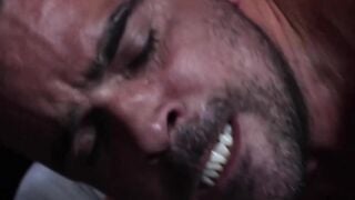 Hunk gays Alex Tikas and Damien Crosse worships each others body before intense clima