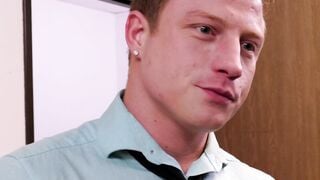 Tired Jayden Marcos celebrates his hard work by fucking a coworker