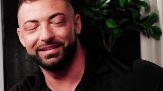 Ian Daniels slurps on the big dong of Luzza Mazzi before riding and slipping it deep