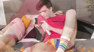 Horny Hanry deep fucks his twink roomie with throbbing cock