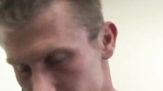 Big dick horny guys pound young babe in interracial 3way