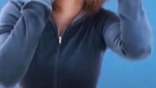 Clothing peeing with staggering short haired Japanese goddess