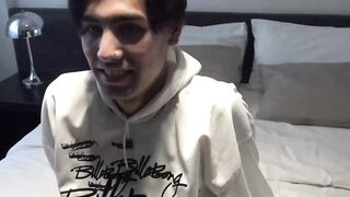 LatinoJuice.com - Bryan & Leo - Cute twink Bryan finds himself enduring a huge cock e
