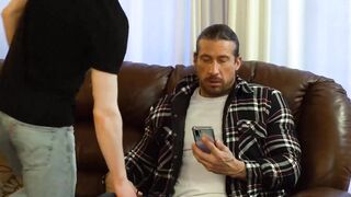 DaddiesPorno.com - Max Darenger - Stepdad sneaking in his sons bedroom to jerk off on