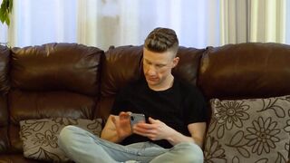 DaddiesPorno.com - Max Darenger - Stepdad sneaking in his sons bedroom to jerk off on
