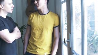 LatinoJuice.com - Jonas Matt & Felipe - Stud homo Jonas Matt wanks dick while riding