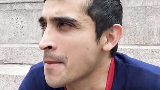 I paid curious horny dude Wally to swallow my cock and creamy cum
