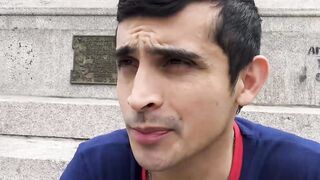 I paid curious horny dude Wally to swallow my cock and creamy cum