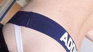 Cute curly twink Alex submits to his beefy stepuncles swift pounding