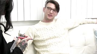 Fit guy makes milf doctor horny for a threesome