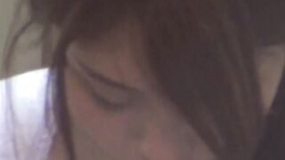 Stunning Japanese babe masturbating hard while spy is there