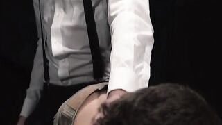 Master Legrand Wolf dildo fucked the tight asshole of athletic Logan Cross