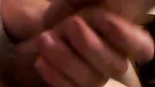 We eye each others massive hard cocks while a slutty girl sucks them one by one