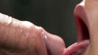 Redhead nipples clamped and face fucked