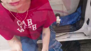 Teen Shrooms Q bounces off my cock so hard while fucking her