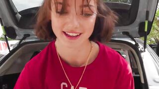 Teen Shrooms Q bounces off my cock so hard while fucking her