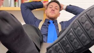 Jock Dan Edwards was impressed with feet sucking and worshipping of Johnny Hazzard