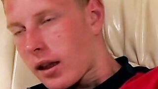 Blowing smoke on his cock then sucking it for pleasure