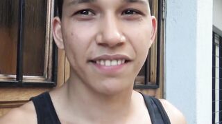 A young straight Latino is picked up and brutally fucked
