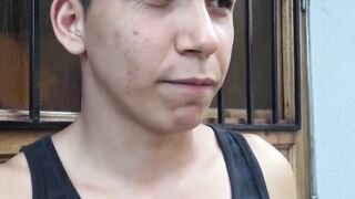A young straight Latino is picked up and brutally fucked