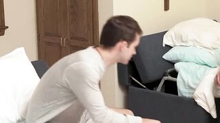 Lusty Marcus Rivers and Noah took a break from serving the altar to have barebacking